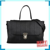 tas bahu wanita shoulder bag messenger bag cewek hitam simpel bta280