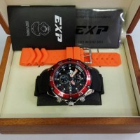 Jam Tangan Expedition EXP3007MC Silver Red Rubber