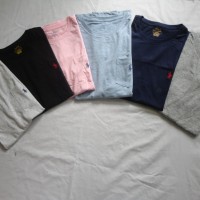 Tshirt Polo Ralph Lauren Crew Neck Putih Biru Hitam Abu-Abu Original