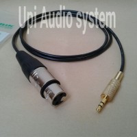 Kabel Canare mic jack XLR to jack mini stereo 3.5mm AUX NEW.. edition
