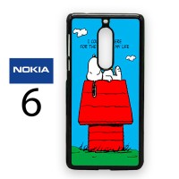 Casing Nokia 6 Snoopy I Could Lay Here For The Rest Hard Case