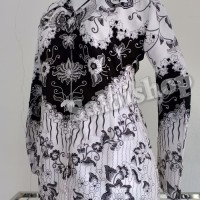 Blouse Batik Wanita Seragam Guru Blus Pgri Dgn Furing Murah AIA5270