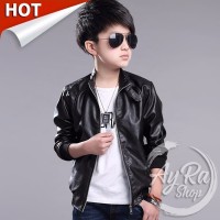 EXCLUSIVE Jaket Anak Kulit Sintetis TERJAMIN