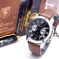 Jam Tangan Wanita Tetonis Crono Aktif Tali Kulit ( Puma Casio Fossil )