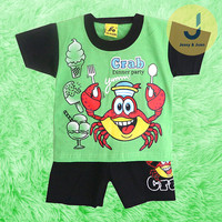 Baju Bayi Murah & Lucu / Pakaian Anak / Setelan Anak Crab