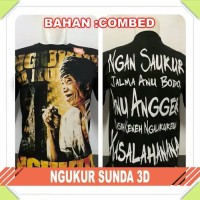 Baju Kaos Distro Gaul Tulisan Unik Budaya Identitas Ngukur Sunda Sunda