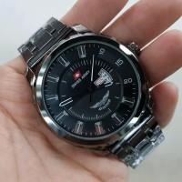Jam Tangan Pria Swiss Army Ukuran Diameter Besar 5Cm High Quality
