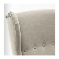 T2105 IKEA STRANDMON Kursi Bersayap - Skiftebo krem muda