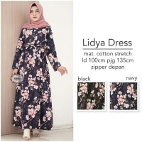 Lidya dress gamis murah elsire