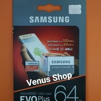 SAMSUNG MICROSD EVO PLUS 64GB 100/s / MICRO SD 64 GB 100 mbpsCLASS 10