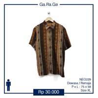 Kemeja Pria Batik Halus Solo Reza Executive by Enam Saudara NEO229