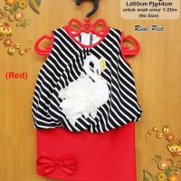 Dress anak perempuan lucu |pakaian bayi -dress anak 999 angsa - 12-18