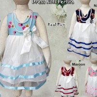 dress baju anak lucu|pakaian bayi perempuan|dress kids ferlita - 18-24