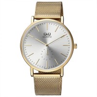 Q&Q QQ Analog Jam Tangan Pria Wanita Rantai Pasir QA96J001Y Original