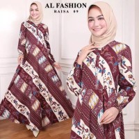 GAMIS BATIK WANITA DRESS BATIK BAJU DRESS BATIK MODERN WANITA TERBAR..