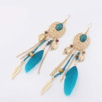 New Product Anting Korea Tassel Panjang Wanita Hijab Bulu Etnik