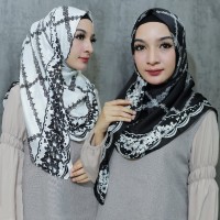 HIJAB PASHMINA SATIN PRINTING MOTIF KERUDUNG JILBAB PASHMINA CHAIN