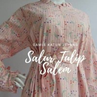 Gamis Katun Jepang Asli Salur Tulip