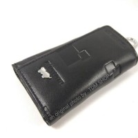 GANTUNGAN KUNCI MOBIL MOTOR DOMPET STNK KULIT ASLI BRAUN BUFFEL