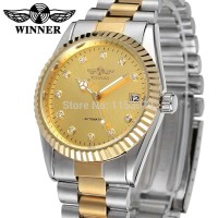 Jam Tangan Pria Mewah Paling Mahal Self-Wind Otomatis Batu Baja Anti