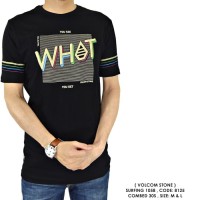 BAJU KAOS COWOK PRIA SURFING DISTRO VOLCOM 162 - sesuai di foto, M