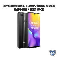 Oppo Realme U1 - 4GB 64GB (4/64) - Ambitious Black - Baru NEW - Resmi