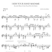 Jual partitur gitar classic i kiss your hand madam..shin
