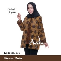 Blouse Batik Wanita/ Atasan Wanita/ Baju Kemeja Batik Blouse Kerja 14