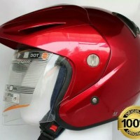 HELM INK CX 22 POLOS MERAH MAROON SNI DOT ORIGINAL