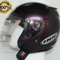 HELM INK CENTROJET SOLID PURPLE/UNGU SNI DOT