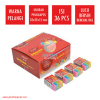 Penghapus Pensil Pelangi JOYKO ER-102 Warna Warni Colorful Rubber Lucu