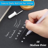 Sakura Gelly Roll Ink Pen White 0.4mm / Pulpen Putih / Spidol Silver