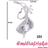 ready kak Bros Bunga Cantik Hijab Import Bros Permata Kebaya Korea