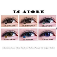 Terbaru SOFTLENS LC ADORE GREY 14.4mm