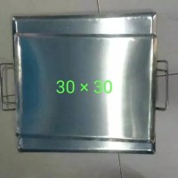 wajan plat persegi ukuran 30×30 untuk roti bakar / kebab / sosis