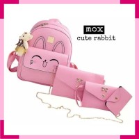 CUTE RABBIT 4IN1/TAS ANAK/RANSEL ANAK/BACKPACK ANAK/TAS SATU
