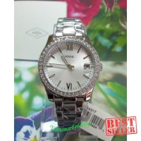 Jam Tangan Wanita Fossil ES4317 Full Silver Original Garansi Resmi