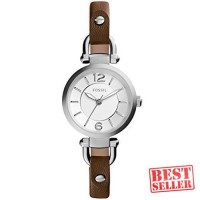 Jam Tangan Wanita Fossil ES3861 Silver Brown Original Garansi Resmi