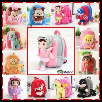 TERPERCAYA TAS SEKOLAH ANAK BONEKA KARAKTER / Laki / Perempuan /