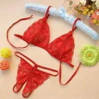 Terhot Lingerie Sexy G String BRA Sets Open Crotch