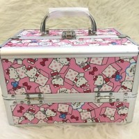 Beauty Case Hello Kitty Tas Makeup Kosmetik Koper Makeup 4 Layer