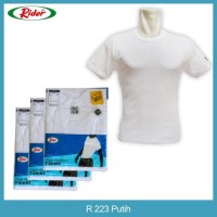 DI JUAL T-SHIRT / KAOS DALAM / OBLONG RIDER PUTIH - STYLE R223B PROMO