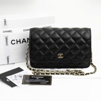 TAS WANITA BRANDED IMPORT CHANEL WOC 9550 FLAP CLASSIC