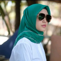 Kerudung jilbab hijab deenay plain voal printing tosca