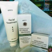 paket ertos pemutih cream siang malam dan facial treatment erto s prod