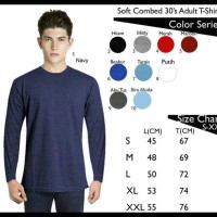 HEMAT Kaos Polos Lengan Panjang Combed 30s PROMO SPECIAL