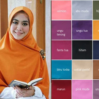 Hijab Segi Empat Jumbo Syar'i Wolfis Fashion Style Hijabers Terbaru