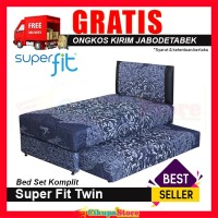 Comforta Kasur Springbed Super Fit Twin 2in1 uk 120x200 - Full Set