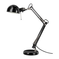 Forsa ~ Lampu Kerja / Meja Model Klasik Hitam 35Cm Ikea Desk Work Lamp