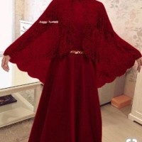 GAMIS BALOTELY KOMBINASI BRUKAT ASMARA SERI C BYmsw1072